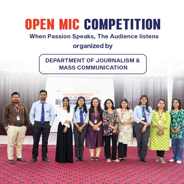 Open Mic Competition Organized by Department of Journalism & Mass Communication at GRD IMT Dehradun